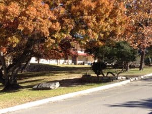 La Hacienda in the fall in the Texas Hill Country