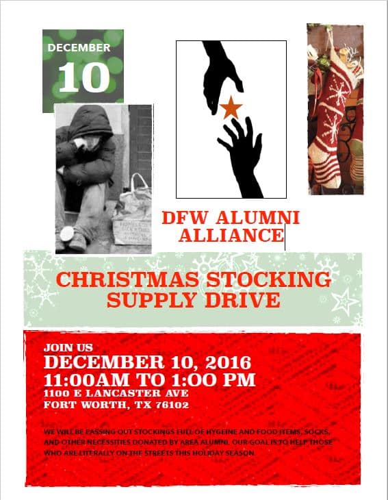 Dallas, Fort Worth Christmas Stocking Supply Drive