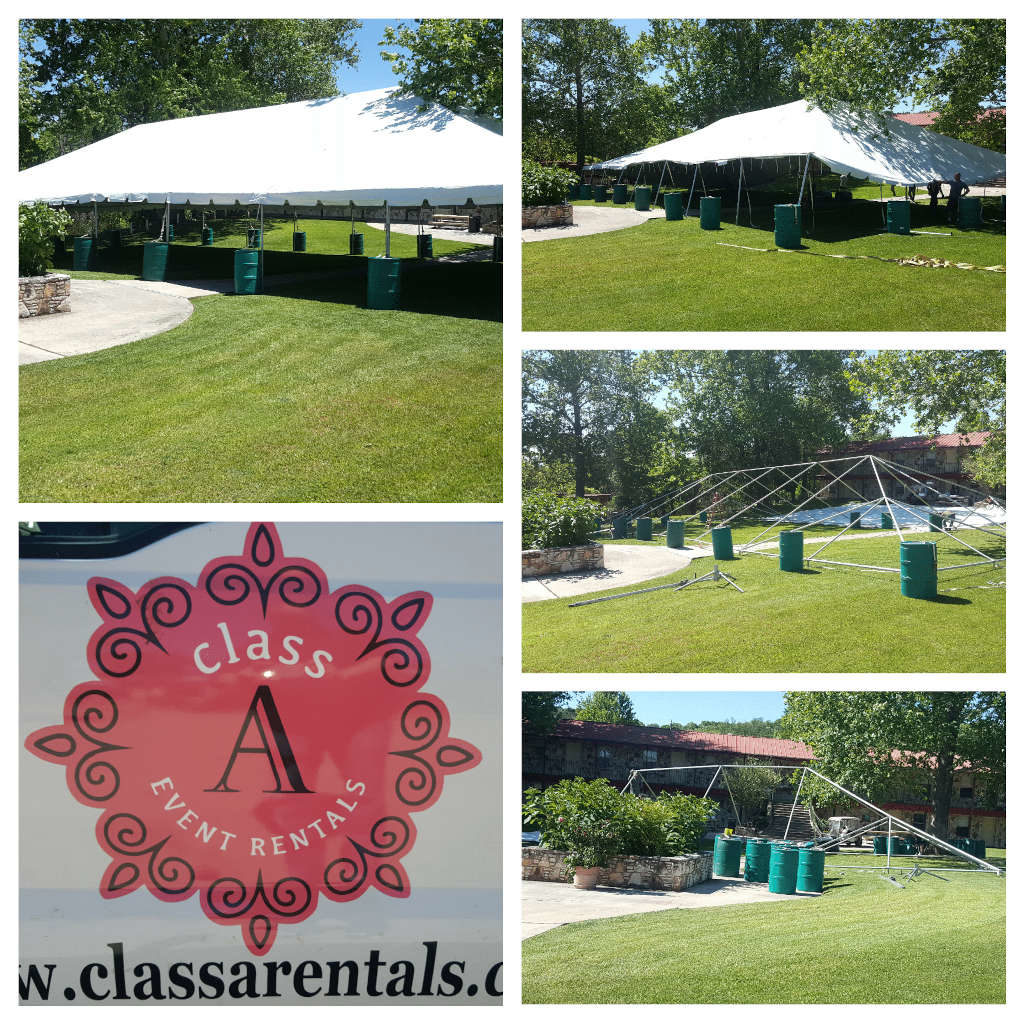 45th Reunion Tents are up