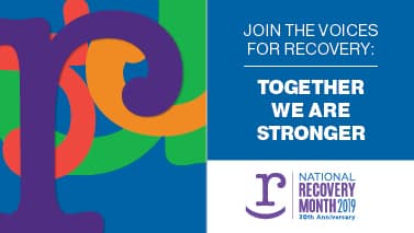 Recovery Month 2019 logo
