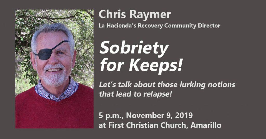 Chris Raymer to lead Amarillo Recovery Workshop