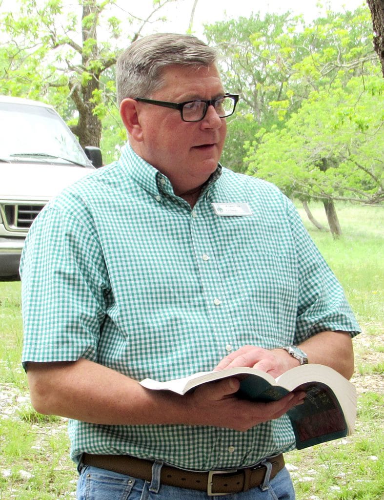 Alan Ammentorp reads the parable of the sower