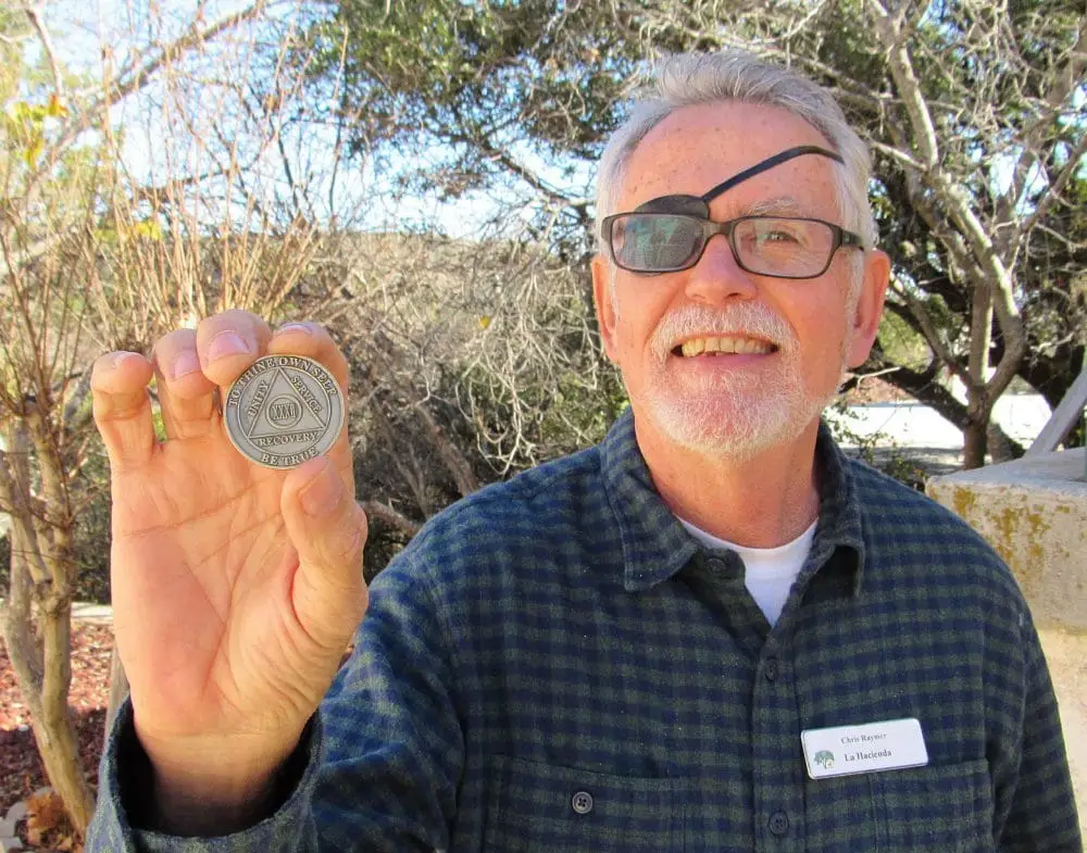 Chris Raymer with 32-year chip