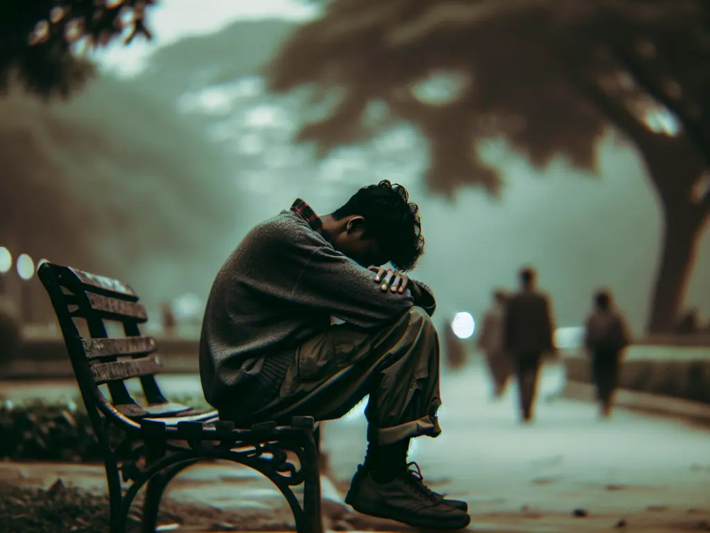 A Person Looking Despondent And Withdrawn, A Possible Sign Of Depression | La Hacienda